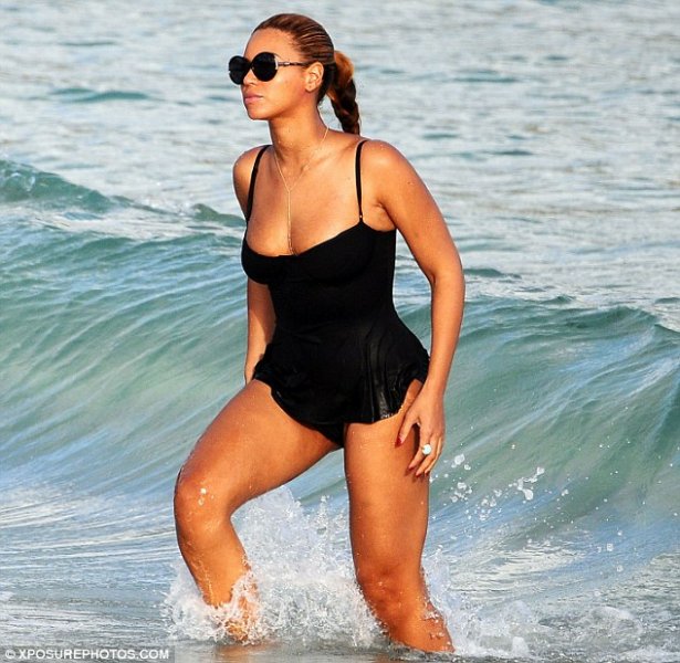 Beyoncé en la playa