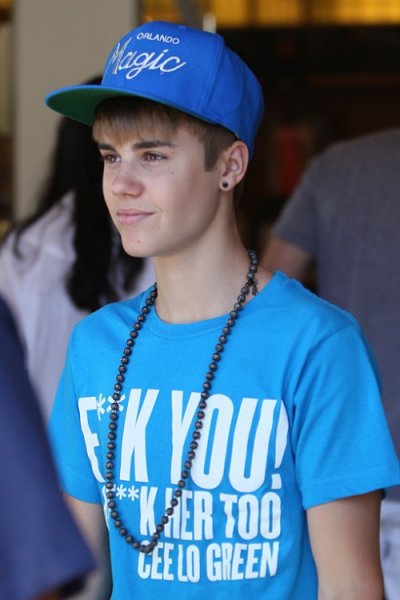 Justin Bieber y su camiseta