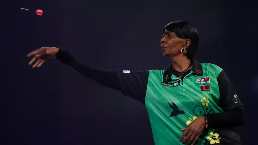 British darts player Deta Hedman