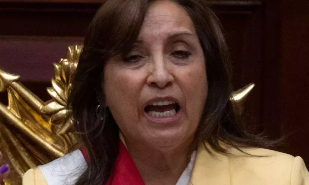 Peru president Dina Boluarte.