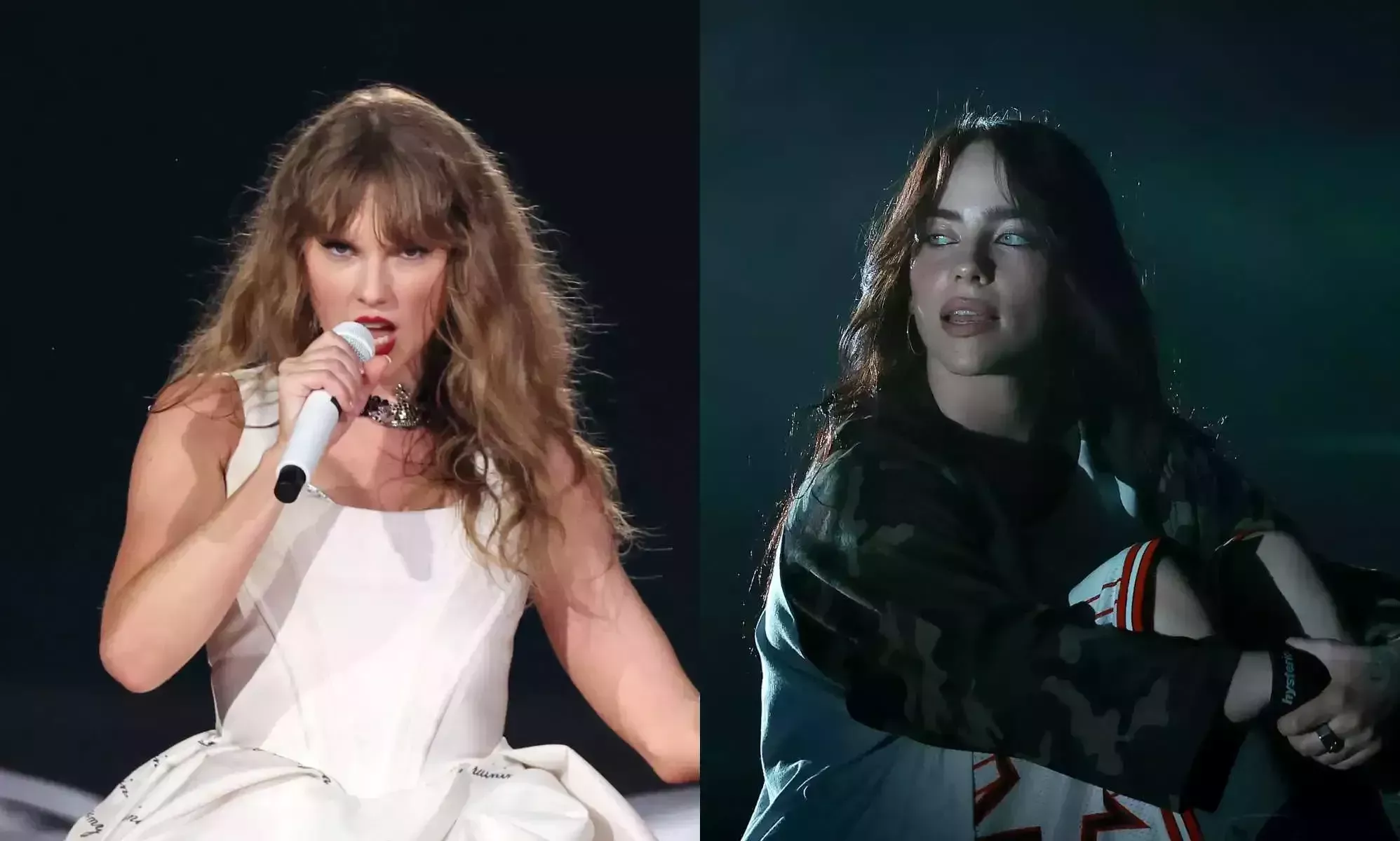 ¿Son las ediciones del nuevo álbum de Taylor Swift una indirecta a Billie Eilish? Algunos fans creen que sí