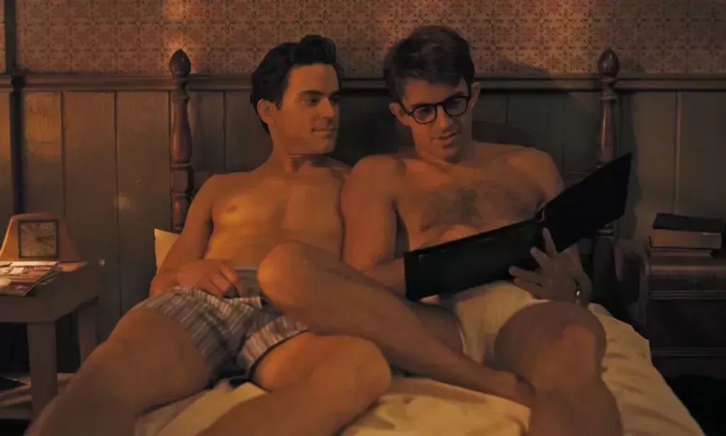 Matt Bomer and Jonathan Bailey in Fellow Travellers.