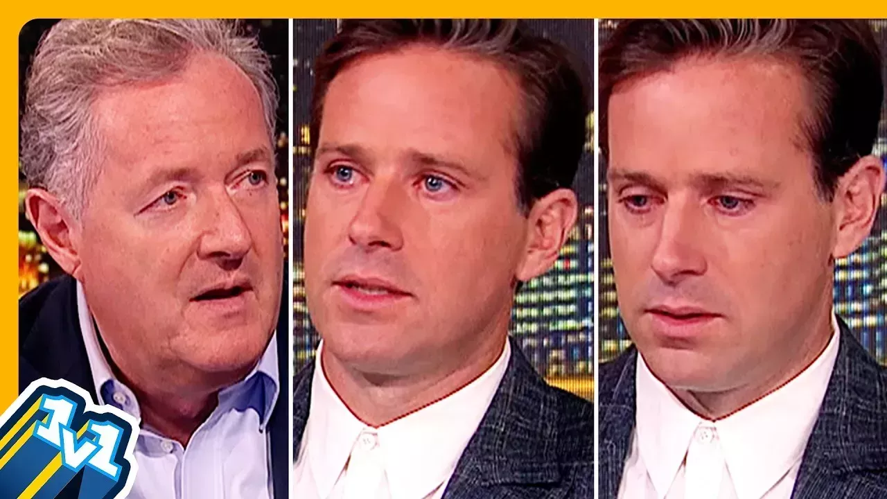 Armie Hammer insiste una y otra vez en que no es caníbal en una entrevista bomba con Piers Morgan