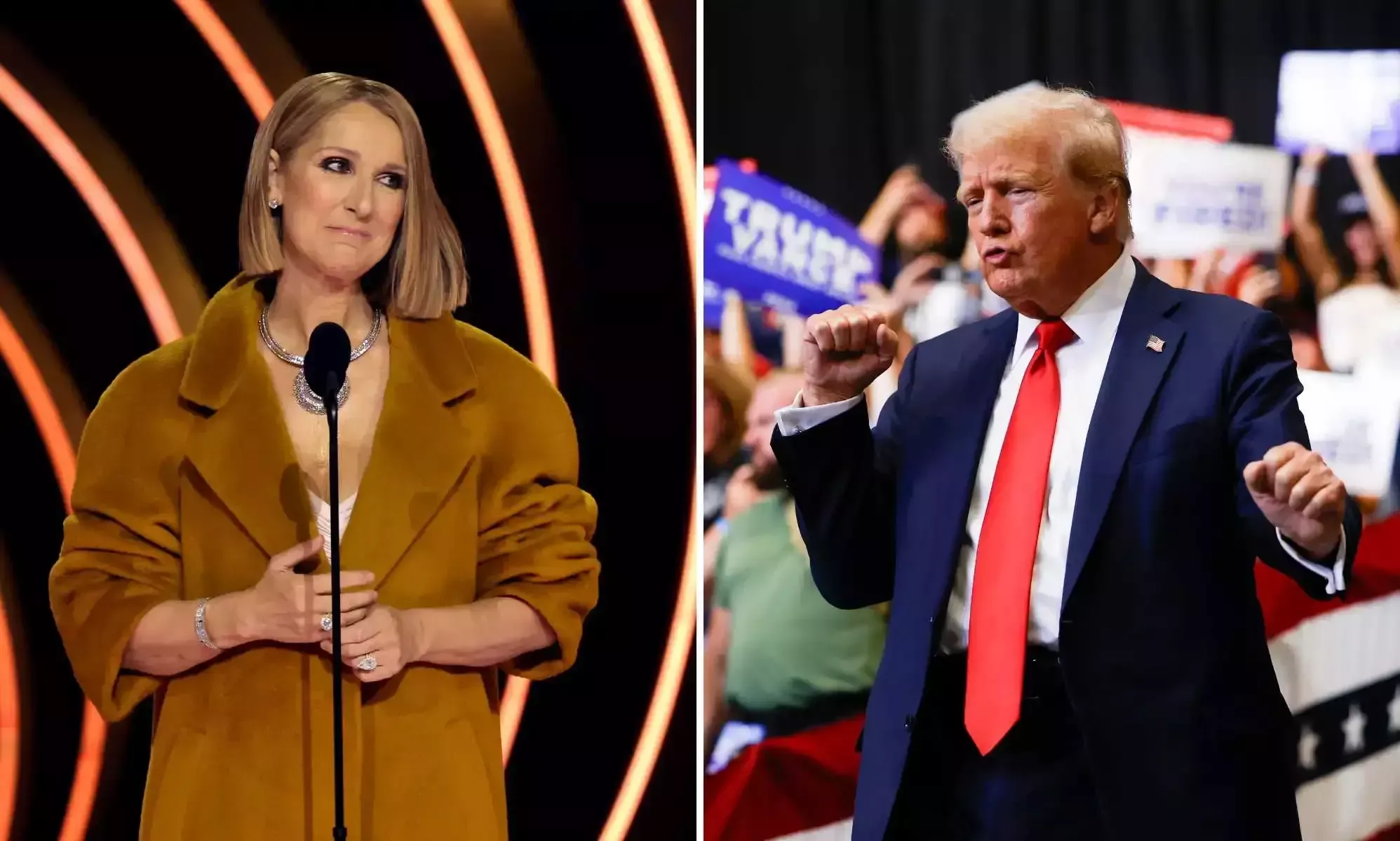 Celine Dion arremete contra la campaña de Trump por el uso 