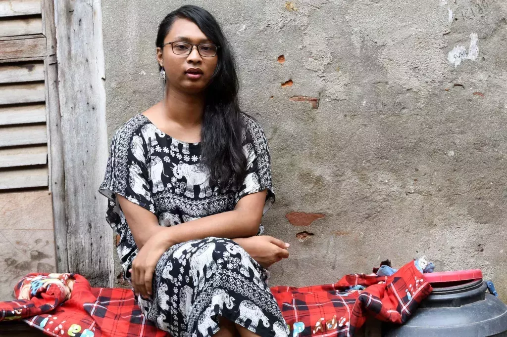 In this picture taken on August 29, 2018, Nepali trans woman Rukshana Kapali looks on during an interview with AFP at her home in Patan near Kathmandu. - Kapali is a transgender woman and hasn't been allowed to officially register at university because her high school transcript bares her male birth name while her ID card carries her new name -- and the gender designation 'other'. Nepal became the first South Asian country to recognise a third gender following a 2007 Supreme Court ruling, but nearly a decade later the bureaucratic quagmire that has trapped Kapali is far too common for members of Nepal's transgender community. (Photo by PRAKASH MATHEMA / AFP) / TO GO WITH AFP STORY NEPAL-GENDER-RIGHTS,FEATURE BY PAAVAN MATHEMA (PRAKASH MATHEMA/AFP via Getty Images)