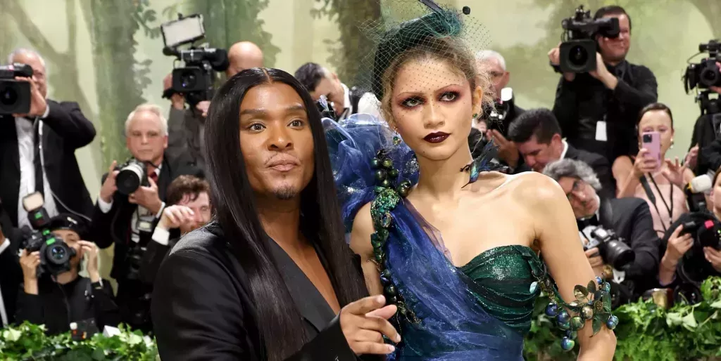 Law Roach and Zendaya at the Met Gala.