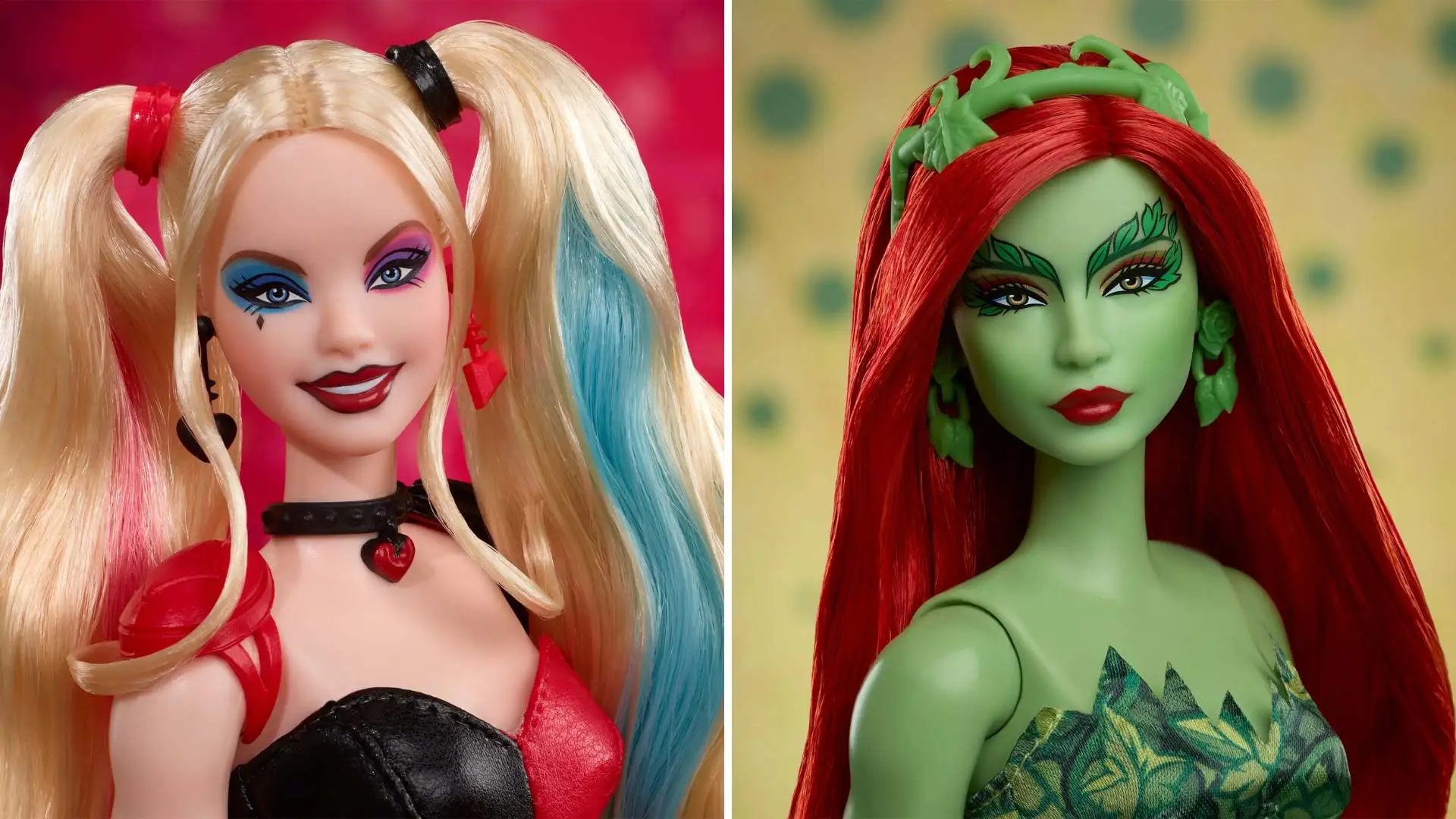 Los iconos sáficos Harley Quinn y Hiedra Venenosa inmortalizados como muñecas Barbie