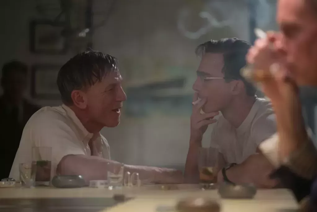 Daniel Craig and Drew Starkey in Queer. (Yannis Drakoulidis/A24)