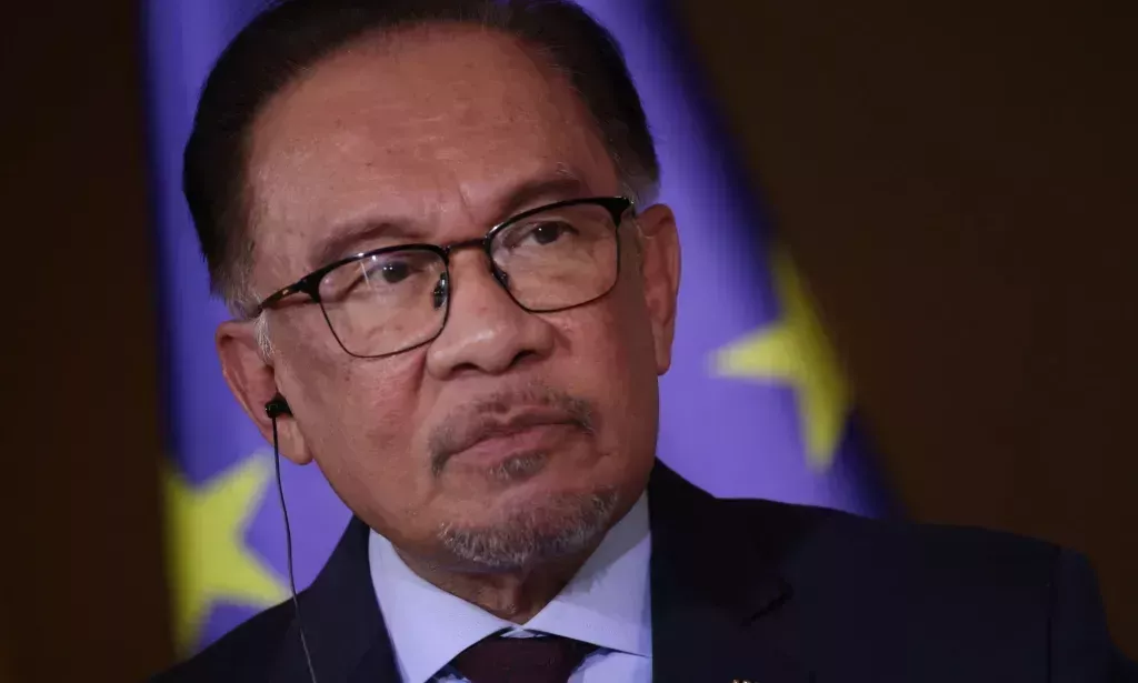 Primer ministro malayo Anwar Ibrahim.