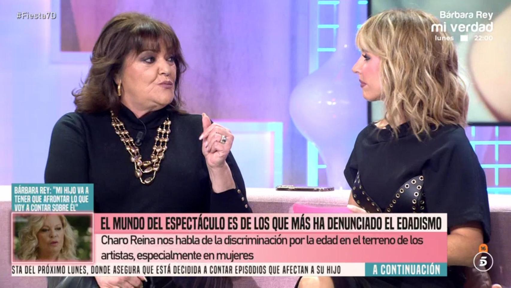 Charo Reina alza la voz contra el edadismo en el colectivo LGTB en 'Fiesta'