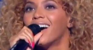 Beyoncé casi sale volando en el plató de X Factor