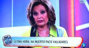 Maria Teresa Campos anuncia la muerte de Paco Valladares