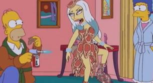 Homer se come el vestido de Lady Gaga en la preview de su capítulo en 'Los Simpson'