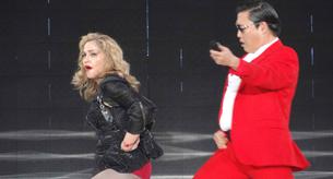 Madonna y PSY bailan 'Gangnam Style' con 'Give It 2 Me'