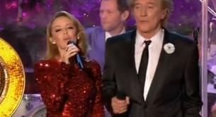 Kylie canta con Rod Stewart 'Let It Snow'