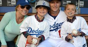 Britney Spears se va a ver un partido de los Dodgers