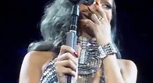Rihanna llora en directo en Francia