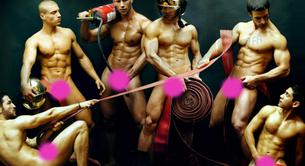 Bomberos franceses desnudos en su calendario 2014