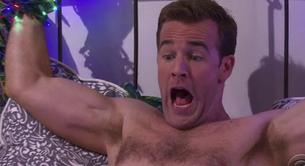 James Van Der Beek, desnudo y envuelto en luces de Navidad