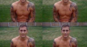 Dan Osborne desnudo en su ice bucket challenge