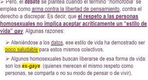 Homofobia en la Universidad de Extremadura: "el estilo de vida gay es poco saludable"