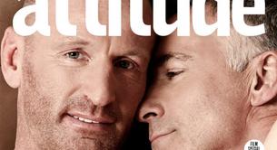 Gareth Thomas desnudo con su novio en la portada de Attitude