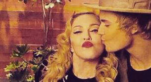 El beso de Madonna con Justin Bieber