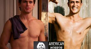 Matt Bomer y Cheyenne Jackson, en 'American Horror Story: Hotel' con Lady Gaga