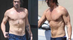 Colin Farrell sin camiseta en plena calle