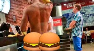 Un chulazo desnudo entra en Burger King en jockstrap y se hace viral