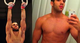 El gimnasta Danell Leyva desnudo y erecto