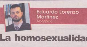 Una revista gallega equipara la homosexualidad al incesto