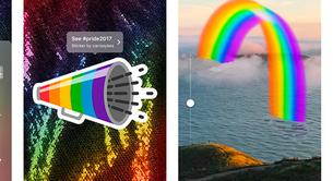 Stickers arcoíris en Instagram para celebrar el Orgullo LGBT