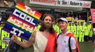 Jescucristo se aparece en Orgullo de Seúl para apoyar a los gays