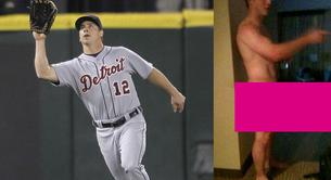 El jugador de baseball Andy Dirks desnudo