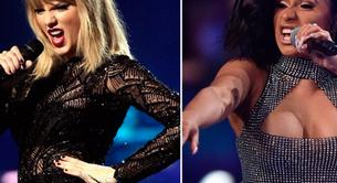 Taylor Swift manda flores a Cardi B para felicitarla por robarle el puesto