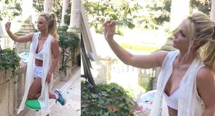 Britney Spears sube un vídeo pintando semidesnuda 