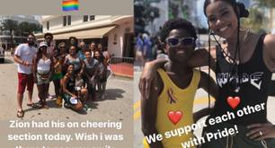 Dwayne Wade y Gabrielle Union apoyan a su hijo Zion en Miami Pride