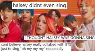 Halsey casi no canta en 'Boy With Luv' de BTS y sus fans se han vuelto locos